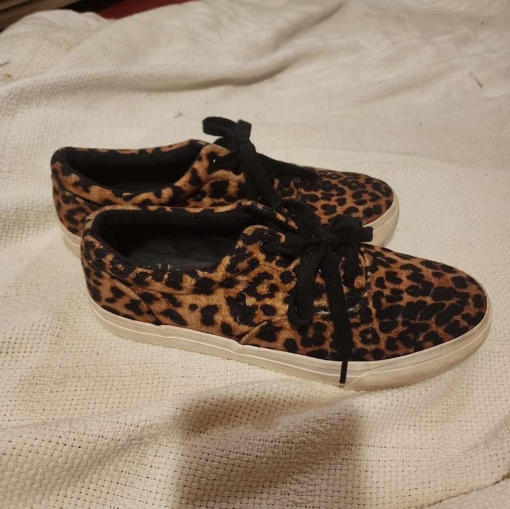 Polo Ralph Lauren leopard canvas sneakers 7 - Picture 6 of 11